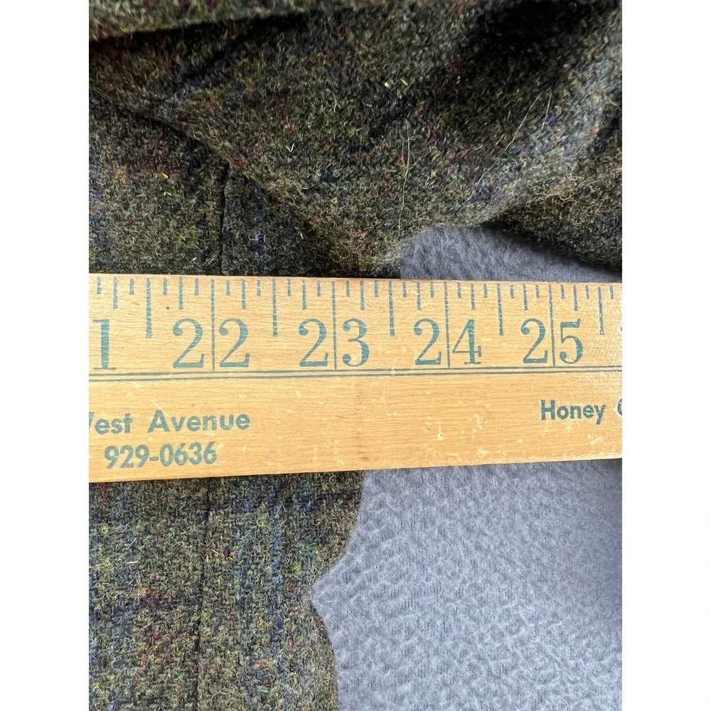 Richie Bland American Legend Blazer Sport Coat Mens 46 Lambswool Olive Plaid